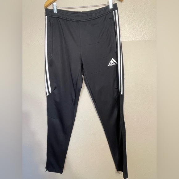 adidas Other - Adidas Training Pants Tapered Zip Ankles And Pockets Black Men’s Medium Soccer